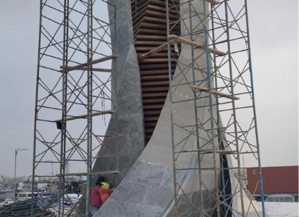 Iconic Tower, Port Said Square — before Marmox installation